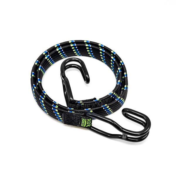 Rok Straps Rok all purpose standard stretch strap 450mm black/blue/green/reflective [45020-r]